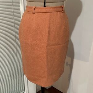 Ralph Lauren Orange Pencil Skirt